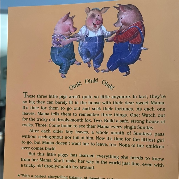4/$20 The Three Little Pigs and the Fox - Appalachian Tale Book - Picture 3 of 5